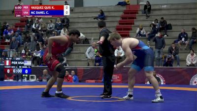 97 kg Round 2 - Camden McDanel, USA vs Kleydder Vasquez, PER
