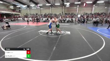 285 lbs Final - Travis Gill, Cedaredge Wrestling Club vs Dryden Pruitt, Mustang Wrestling Club