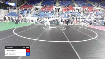 132 lbs Cons 64 #2 - Zachary Keinonen, Oregon vs Jesus Aquino-Morales, Indiana