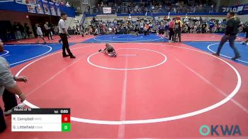 43 lbs Round Of 16 - Ryker Campbell, Pryor Tigers vs Gauge Littlefield, Coweta Tiger Wrestling