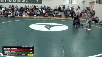 157 lbs 3rd Place Match - Tanner Thirkill, Florence vs Robert Jones, Mae Jemison