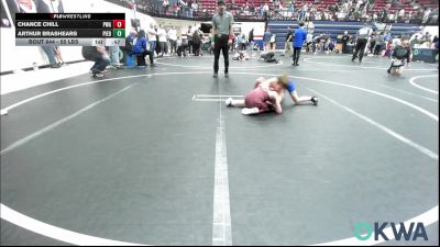55 lbs Consolation - Chance Chill, Perry Wrestling Academy vs Arthur Brashears, Piedmont