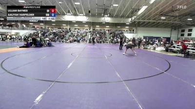 160 lbs Champ. Round 1 - Lillian Baynes, Quincy vs Aaliyah Harfelder, University Of Alberta