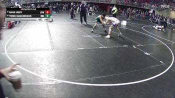 110 lbs Cons. Round 2 - Yerik Mazariegos, Warrior Wrestling Academy vs Gage Hegy, Logan View Youth Wrestling