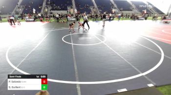 73 lbs Semifinal - Presten Salcedo, Sunkist Kids/Monster Garage vs Santiago Guillent, So Cal Grappling