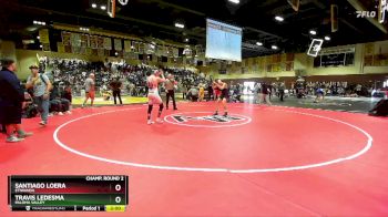 150 lbs Champ. Round 2 - Santiago Loera, Etiwanda vs Travis Ledesma, Paloma Valley