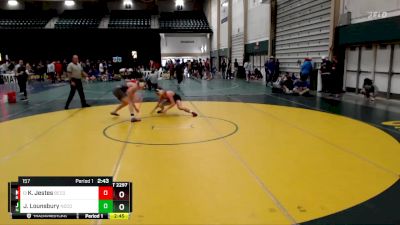 157 lbs Cons. Round 1 - Kaleb Jestes, Benedictine College vs Jack Lounsbury, Northwest College