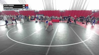120 lbs Cons. Sub-quarters - Wyatt Koenen, Mn Elite vs Steven Uden, Patton Trained