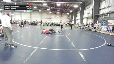 182 lbs Rr Rnd 2 - Mason VanAllman, 4M Strength - HSB vs Joshua Hindin, New England Gold - HSB