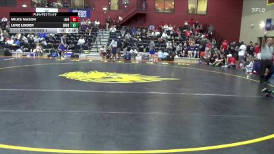 165 lbs Cons. Round 1 - Luke Linder, USF vs Miles Mason, Unattached