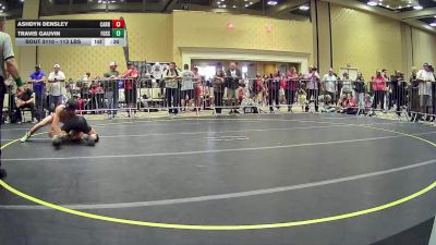 113 lbs Consi Of 32 #2 - Ashdyn Densley, Carbon WC vs Travis Gauvin, Fossil Ridge/Bear Cave