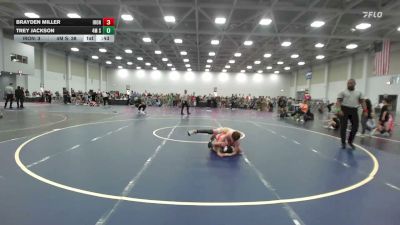 90 lbs Rr Rnd 2 - Brayden Miller, Iron Faith Gold - EL vs Trey Jackson, 4M Strength - EL