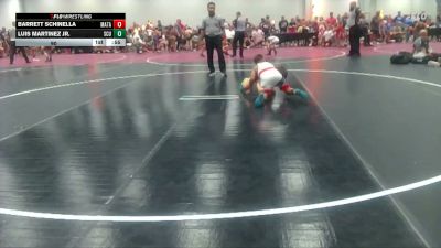 90 lbs Round 3 (6 Team) - Luis Martinez Jr., SC United vs Barrett Schinella, Mat Assassins