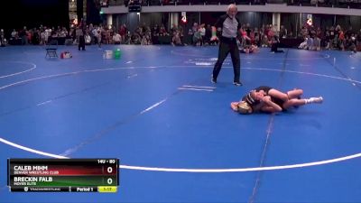 80 lbs Round 2 - Caleb Mihm, Denver Wrestling Club vs Breckin Falb, Moyer Elite