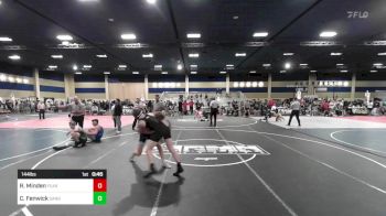 144 lbs Consi Of 8 #2 - Robert Minden, Fearless WC vs Cole Fenwick, Sanderson Wr Acd