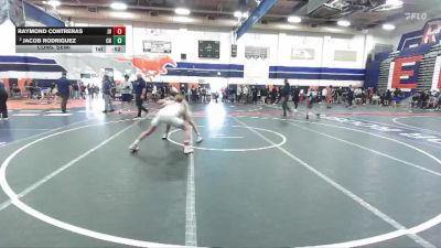 126 lbs Cons. Semi - Raymond Contreras, Jurupa Valley vs Jacob Rodriguez, Clovis North