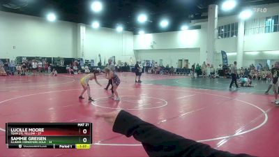 145 lbs Quarters & Wb (16 Team) - Sammie Greisen, Illinois Cornstars Gold vs Lucille Moore, Team STL Yellow