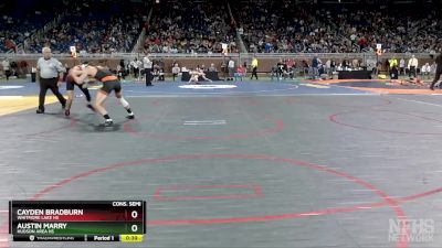 D4-150 lbs Cons. Semi - Austin Marry, Hudson Area HS vs Cayden Bradburn, Whitmore Lake HS