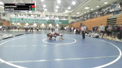 165 lbs Cons. Round 2 - Zach Stevens, Cherokee Trail vs Dario Ruiz, South Hills