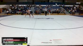 165 lbs Finals (2 Team) - Liam Goodrich, Pennsylvania College Of Technology vs Dylan Wiegert, Shenandoah University