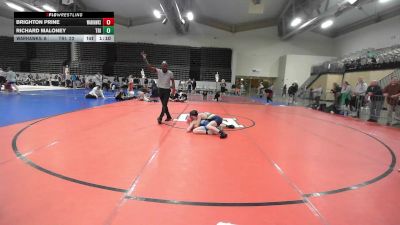 97 lbs Final - Brighton Prine, Warhawks Wrestling Black vs Richard Maloney, Triumph Trained Blue