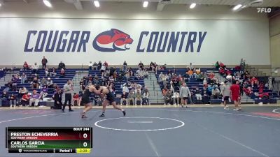 184 lbs Cons. Semi - Carlos Garcia, Southern Oregon vs Preston Echeverria, Southern Oregon