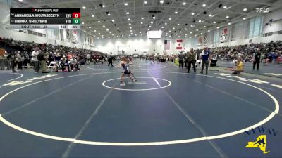 69 lbs Quarterfinal - Sierra Shelters, Falconer Youth Wrestling vs Annabella Wojtaszczyk, LeRoy Wrestling Club