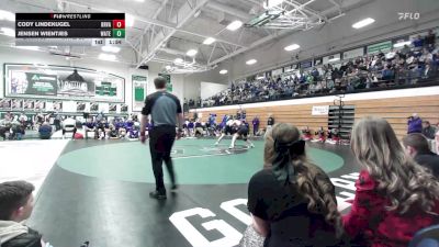 190 lbs Quarterfinals (8 Team) - Jensen Wientjes, Watertown vs Cody Lindekugel, Brandon Valley