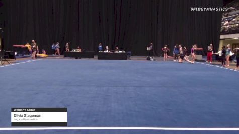 Olivia Stegeman - Women's Group, Legacy Gymnastics - 2021 Women's Xcel Region 4 Championships
