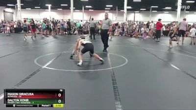 76 lbs Round 1 (4 Team) - Dalton Kohr, Moser`s Mat Monsters vs Mason Siracusa, Ruthless