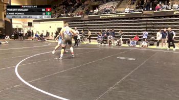 285 lbs Quarterfinal - Vincent Mueller, Columbia vs Chris Powell, Long Island University