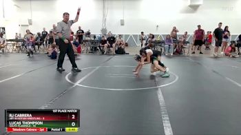 68 lbs 1st Place Match - Rj Cabrera, Art In Motion Wrestling vs Lucas Thompson, South Plainfield