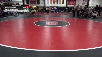 138 lbs 1st Place Match - Jared Glendening, Burlington Notre Dame vs Braxton Wade, Muscatine