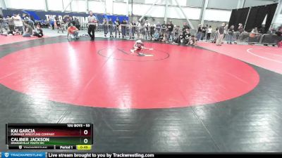 53 lbs Quarterfinal - Caliber Jackson, Grangeville Youth WC vs Kai Garcia, Punisher Wrestling Company