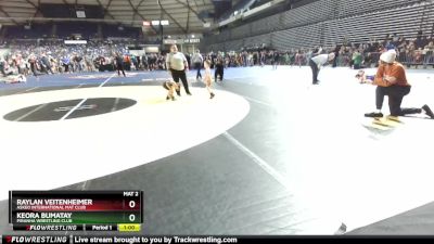 38-40 lbs Semifinal - Keora Bumatay, Piranha Wrestling Club vs Raylan Veitenheimer, Askeo International Mat Club
