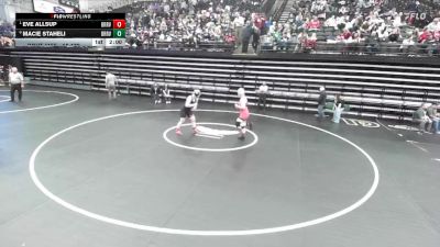 4A 170 lbs Quarterfinal - Eve Allsup, Bear River vs Macie Staheli, Bear River