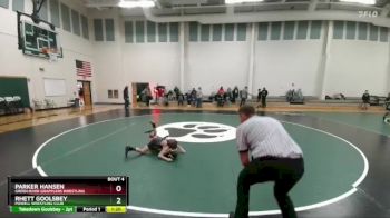 75 lbs Champ. Round 1 - Parker Hansen, Green River Grapplers Wrestling vs Rhett Goolsbey, Powell Wrestling Club