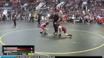 61 lbs Cons. Round 2 - Eli Wondergem, Menominee Youth Wrestling vs Kandice Curtis, Beaverton WC