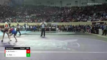 100 lbs Quarterfinal - Addison Polk, Durant vs Emma Wissman-Travis, Sallisaw