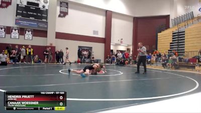 97-105 lbs Quarterfinal - Hendrix Pruett, Avon WC vs Canaan Woessner, Talon Wrestling