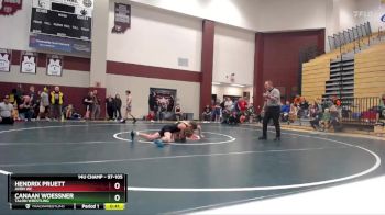 97-105 lbs Quarterfinal - Hendrix Pruett, Avon WC vs Canaan Woessner, Talon Wrestling