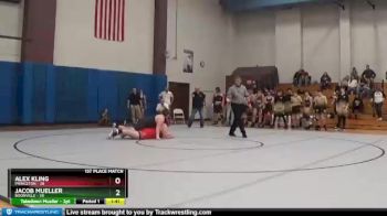 285 lbs Finals (2 Team) - Alex Kling, Princeton vs Jacob Mueller, Boonville