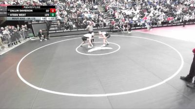 6A 175 lbs Cons. Round 2 - Steen West, Lone Peak vs Dallin Davidson, Skyridge