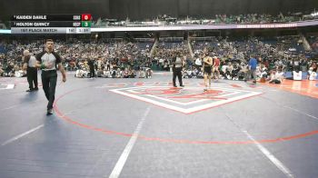 1A/2A 126 1st Place Match - Holton Quincy, North East Carolina Preparatory School vs Kaiden Dahle, South Stanly High School