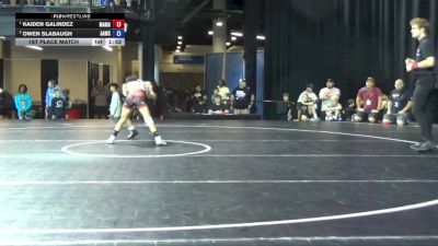 67 lbs 1st Place Match - Kaiden Galindez, Massa's Maniacs vs Owen Slabaugh, Alber Athletics Wrestling Club