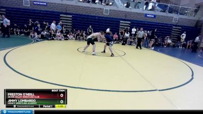 140/150 Round 1 - Preston O`Neill, Silver Valley Wrestling Club vs Jimmy Lombardo, Legacy Wrestling Academy