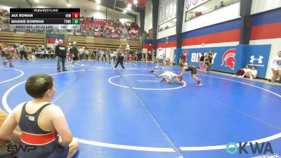 67-73 lbs Rr Rnd 1 - Jax Rowan, Coweta Tiger Wrestling vs Maggie Bowman, Team Tulsa Wrestling Club