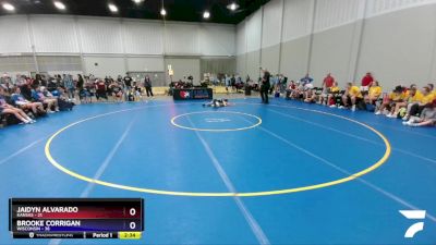 100 lbs Round 3 (8 Team) - Jaidyn Alvarado, Kansas vs Brooke Corrigan, Wisconsin