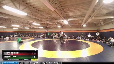 77 lbs Quarters & 1st Wb (16 Team) - Logan Johnson, Westlake vs Davey Clark, Payson