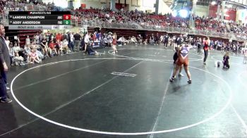 150 lbs Champ. Round 2 - Landrie Champion, Aurora Wrestling Club vs Addy Anderson, Fremont Wrestling Club